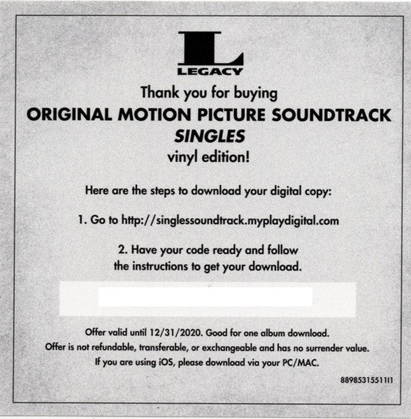 Various - Singles - Original Motion Picture Soundtrack (VINYL) |