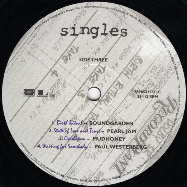 Various - Singles - Original Motion Picture Soundtrack (VINYL) |