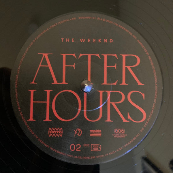 The Weeknd - After Hours (2xVINYL) | Mint (M) Mint (M)